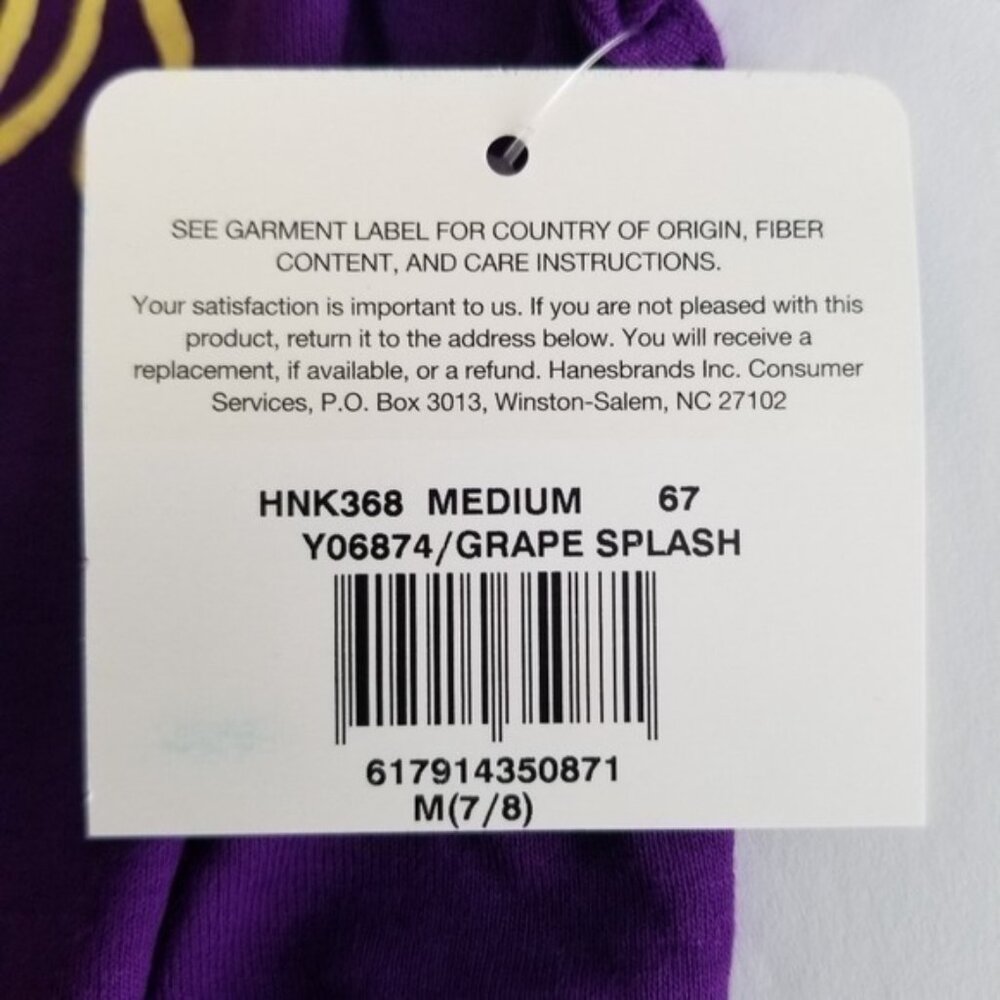 HANES Girl Shirred Graphic Long Sleeve - Picture 4 of 5